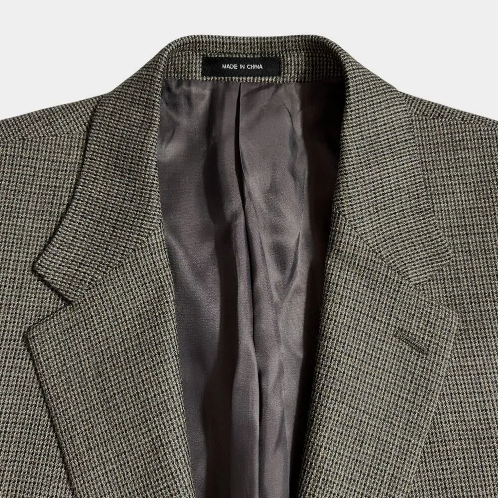 RALPH LAUREN Mens Blazer Sport Coat Two Button Suit Jacket 44L Brown Wool 1-Vent